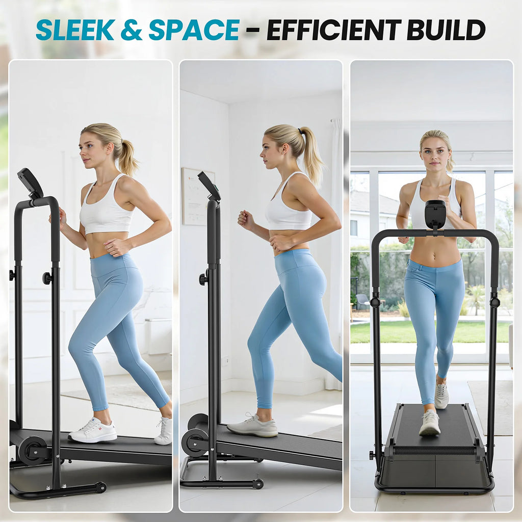 Non-Motorized Foldable Workout Treadmill