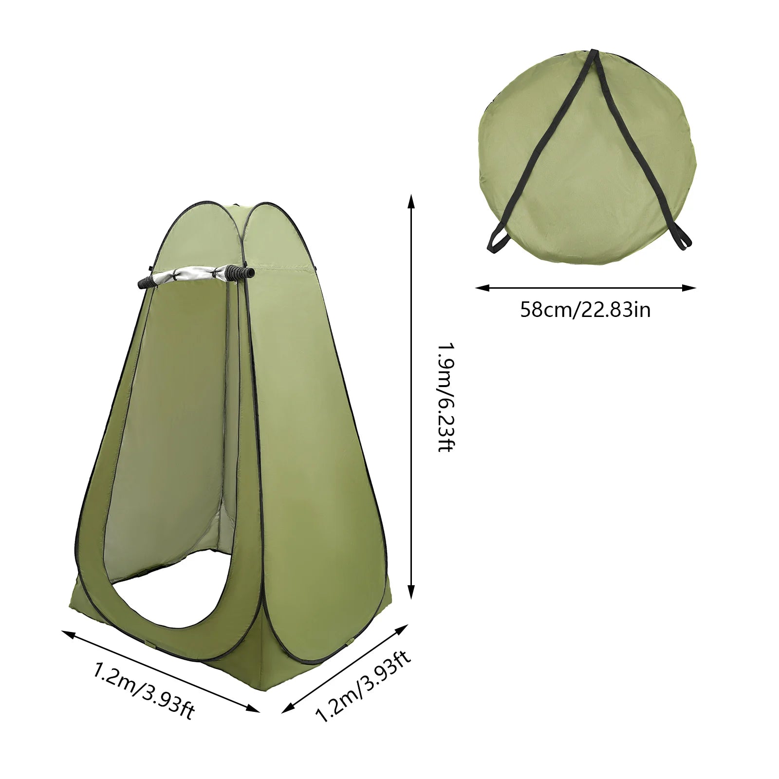 Portable Toilet Tent for Hiking Outdoor Camping