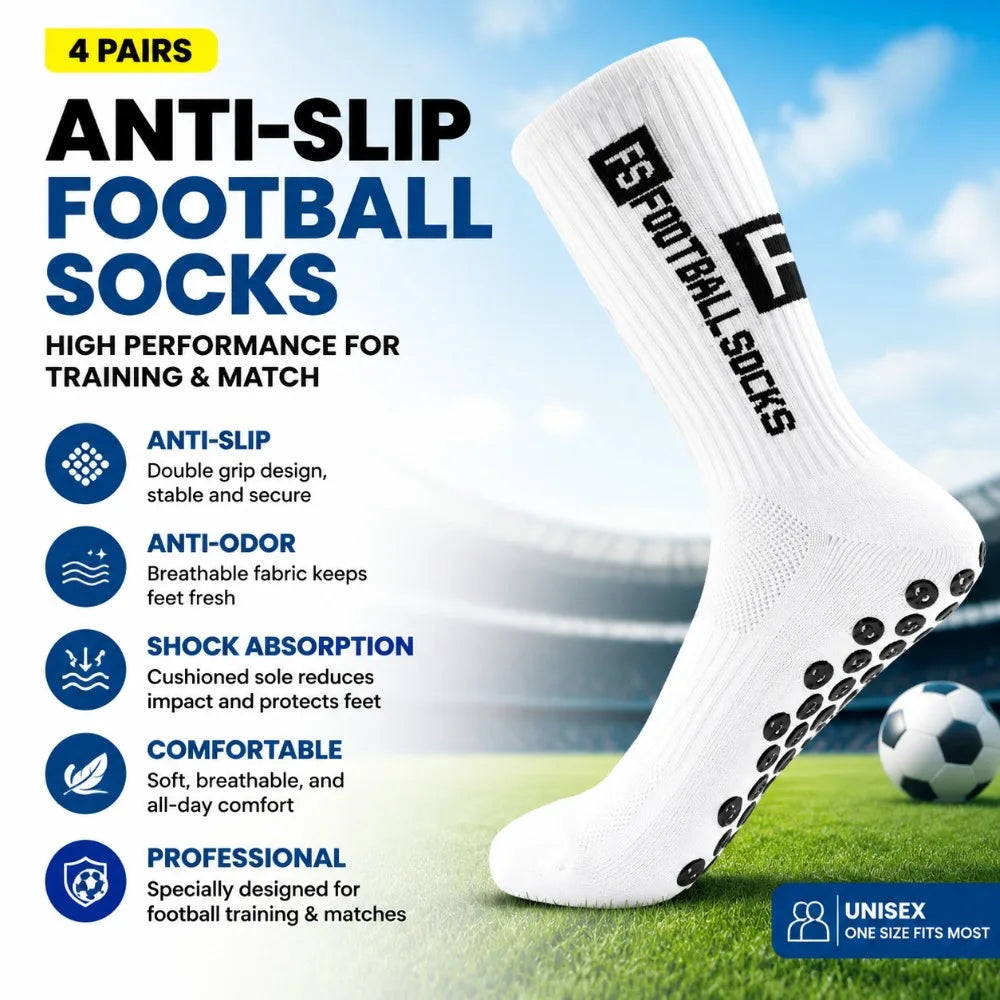 Anti slip and Football Socks, Shock-Absorbing