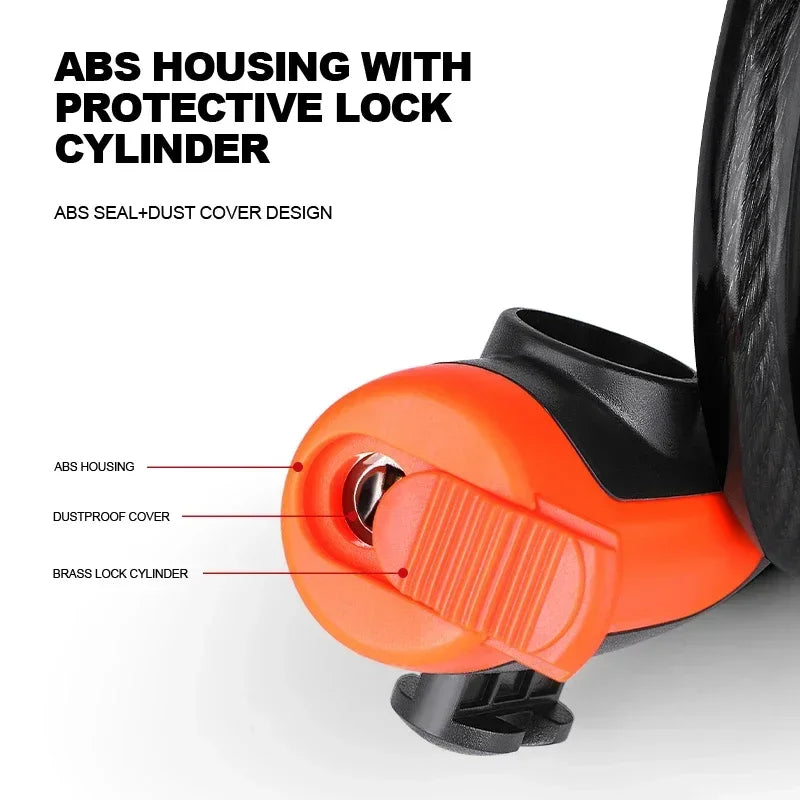 Bike Cable Lock with Mounting Bracket