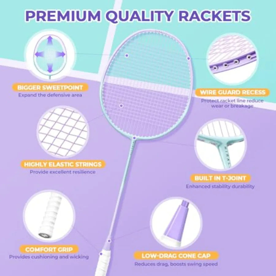 Badminton Rackets Set