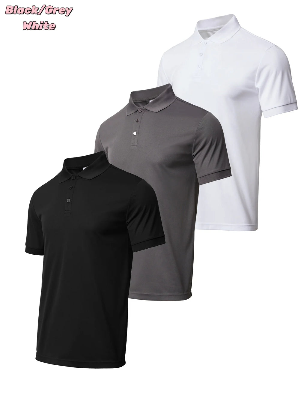 3 Pack Men's Golf Performance Shirt