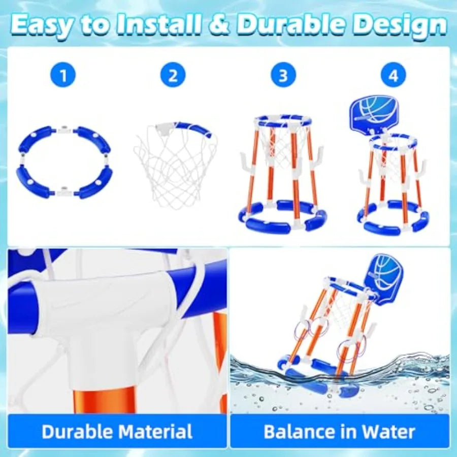 Pool Basketball Hoop with Backboard