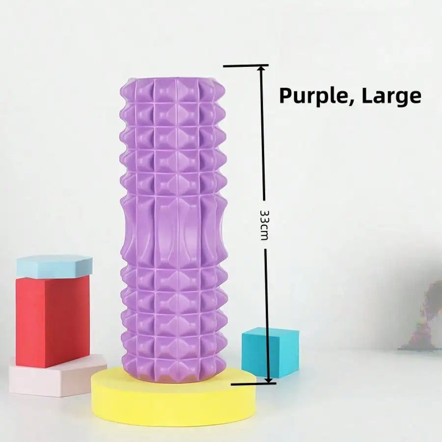 1pc Pink Foam Yoga Massage Roller