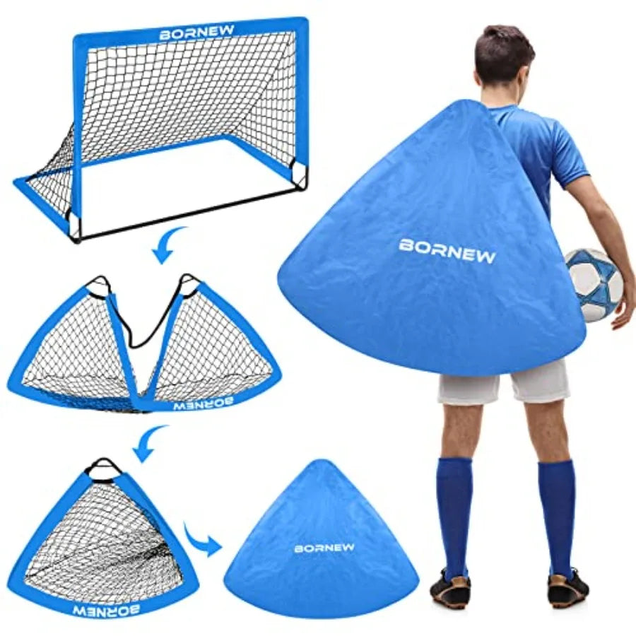 Set of 2  6X4/ ft Toddler Soccer Nets