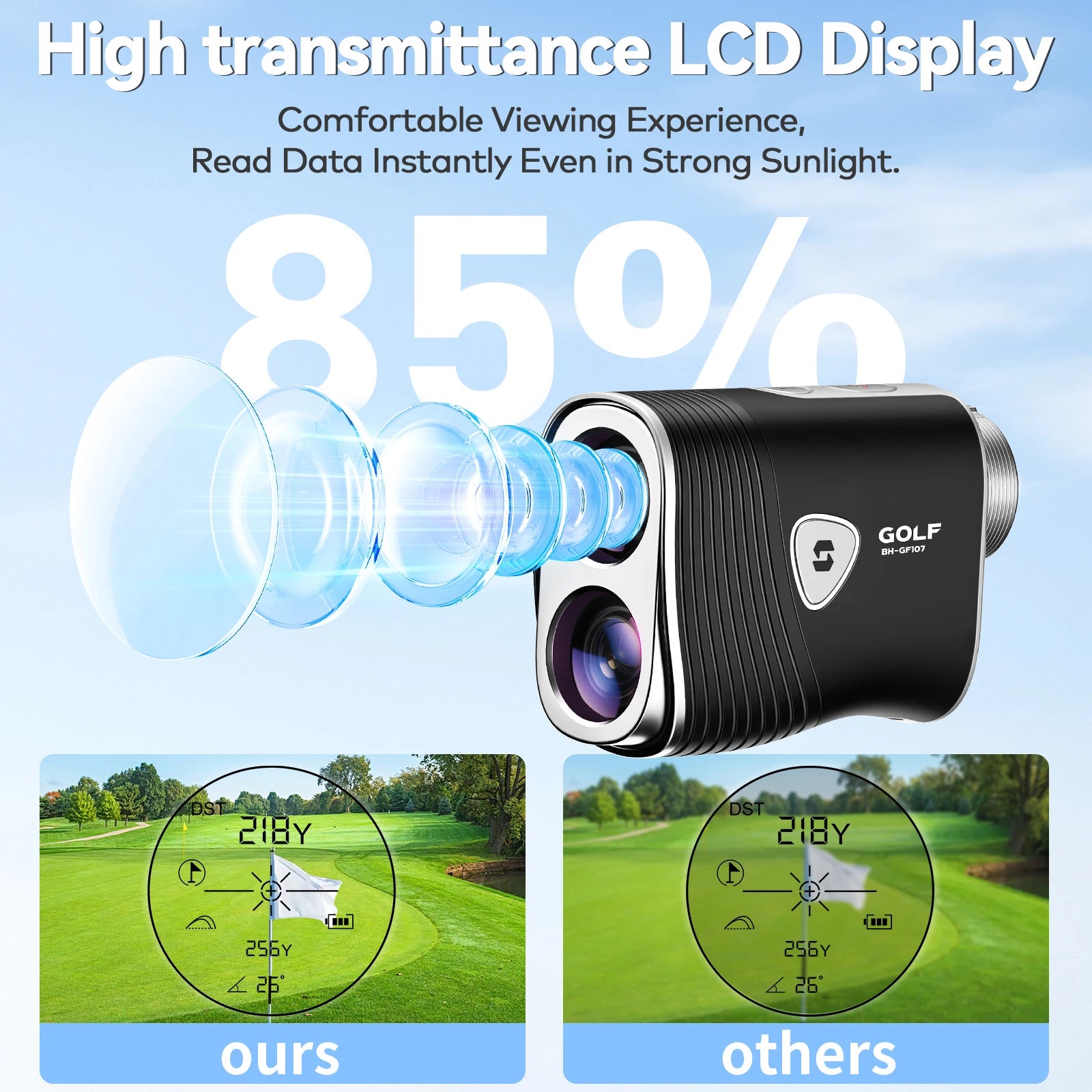 Golf Rangefinder 1200 Yards Slope Compensation