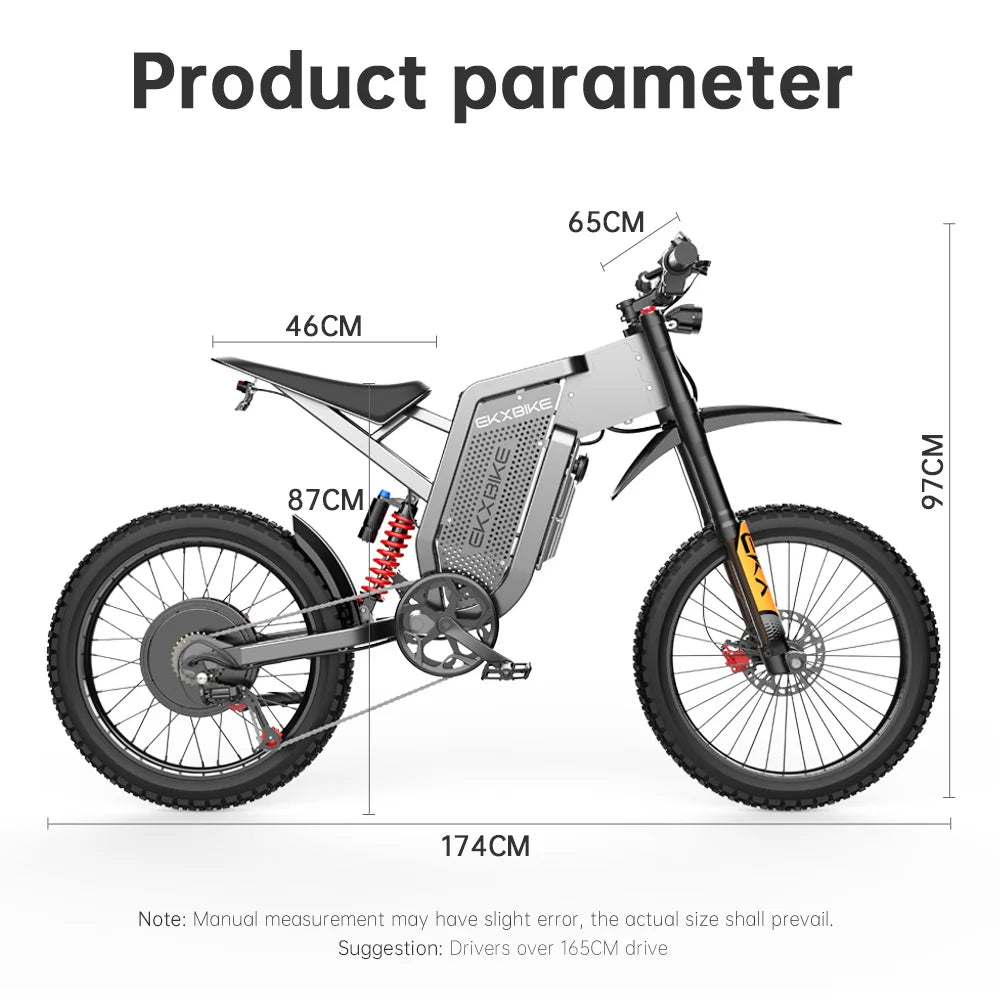Electric Motorcycles 3000W Brushless Gearless Motors