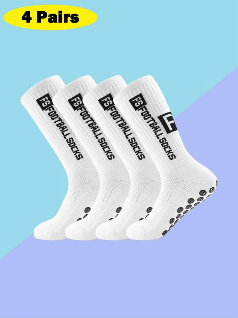 Men Non Slip Grip Athletic Socks