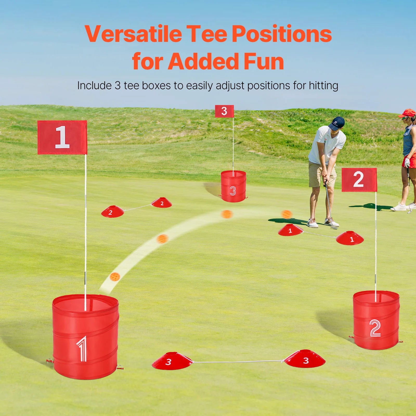 Backyard Golf Game Portable Bucket Golf Course