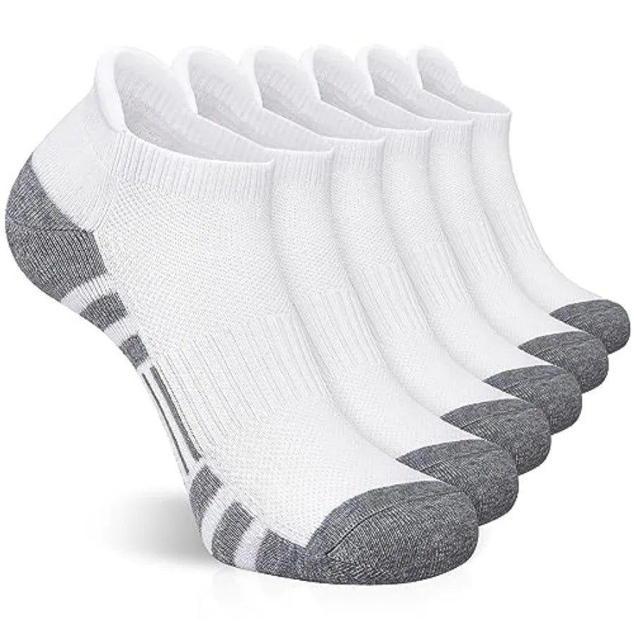 6 Pairs Ankle Athletic Socks Low Cut