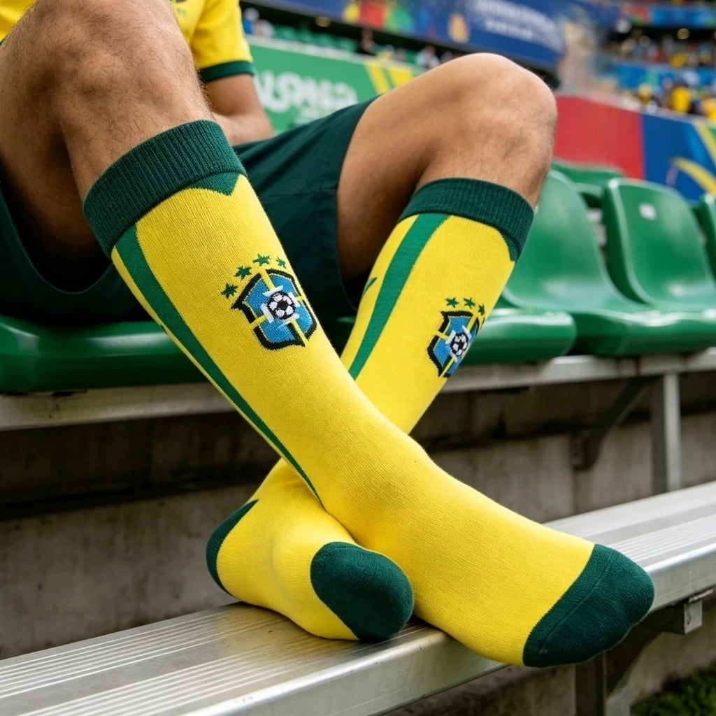 Unisex Brazil Soccer Fans Socks