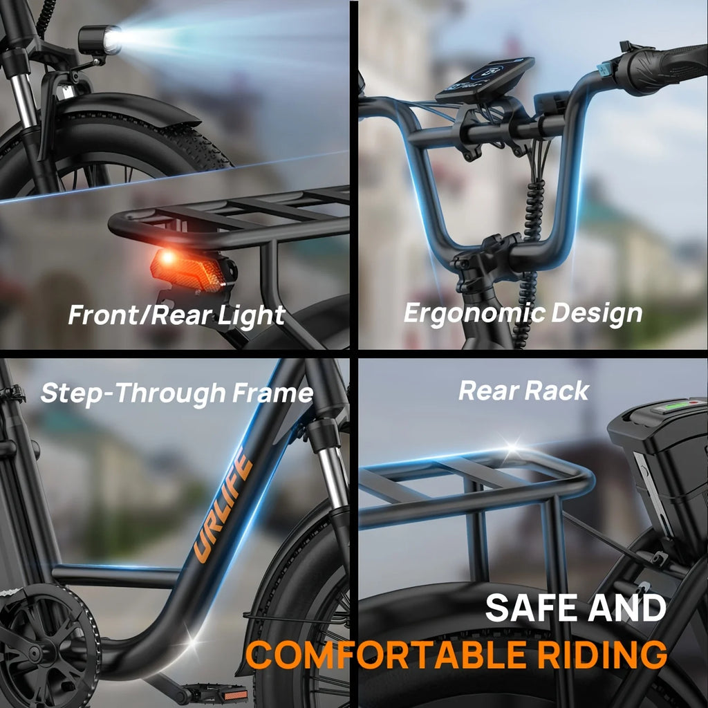 7-Speed E-Bike with Dual Disc Brake