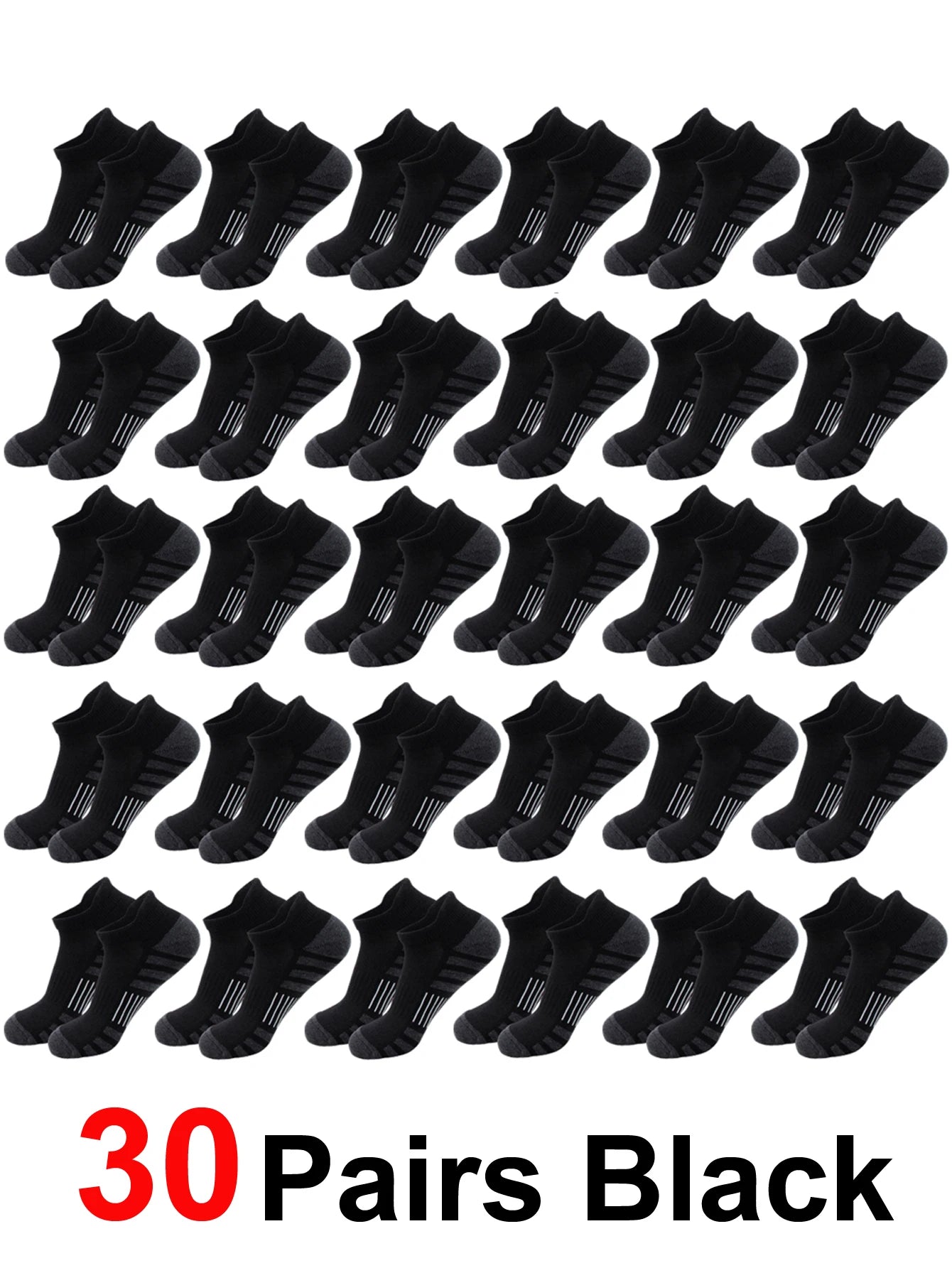 6/24Pairs Ankle Athletic Unisex Socks