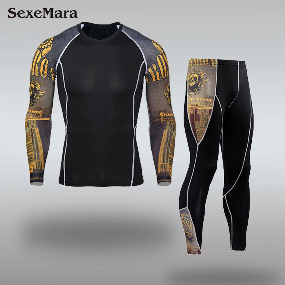 Thermo Underwear Men Clothing Long Johns Sets