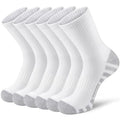 6 Pairs Athletic Calf Socks