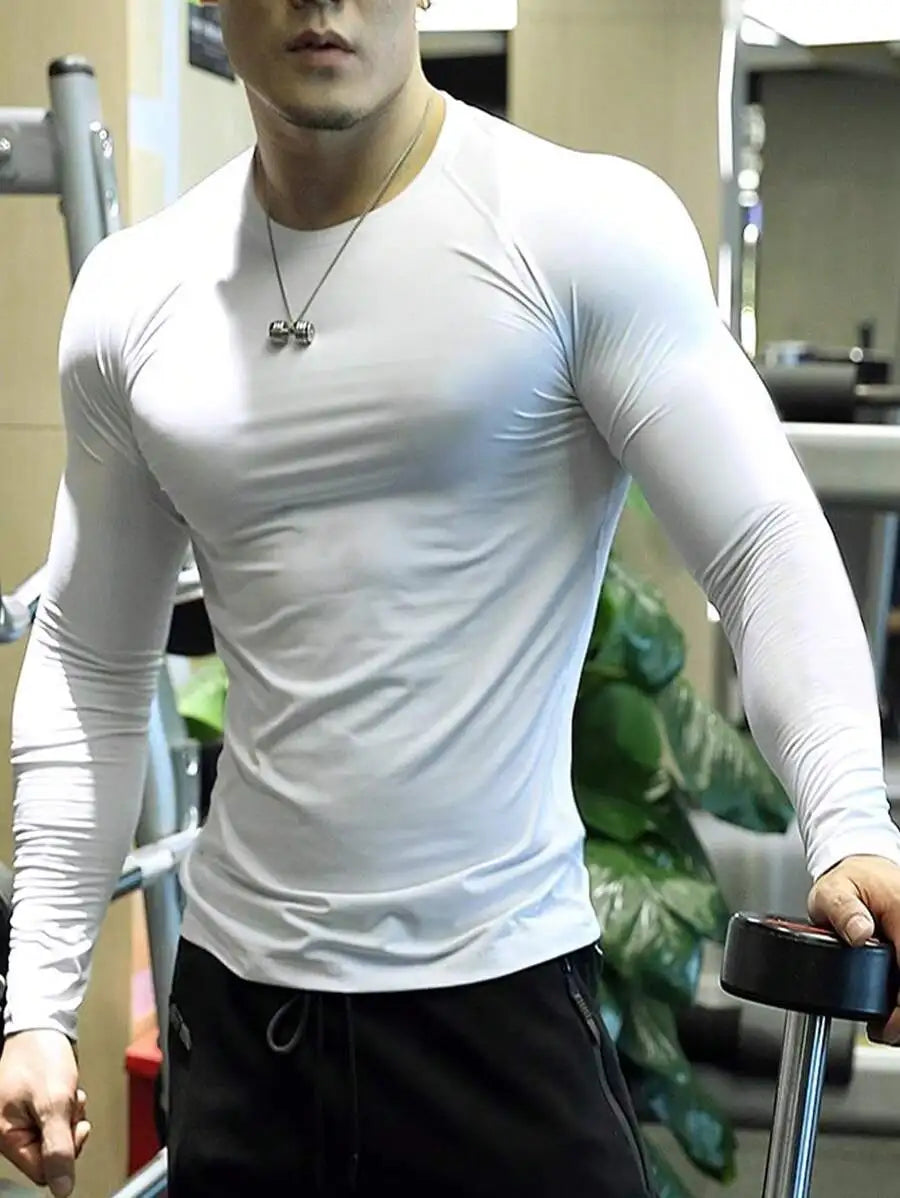 Mens Long Sleeve Compression Shirt