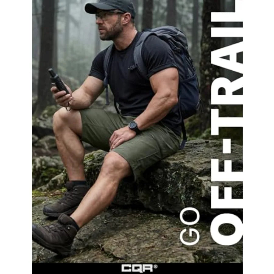 Men's Quick Dry Stretch Hiking Cargo Shorts,