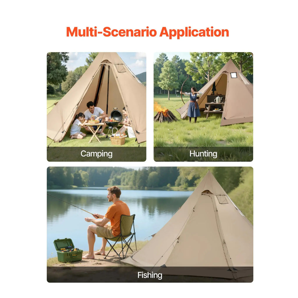 Winter Hot Tent for 4 to 6 Persons