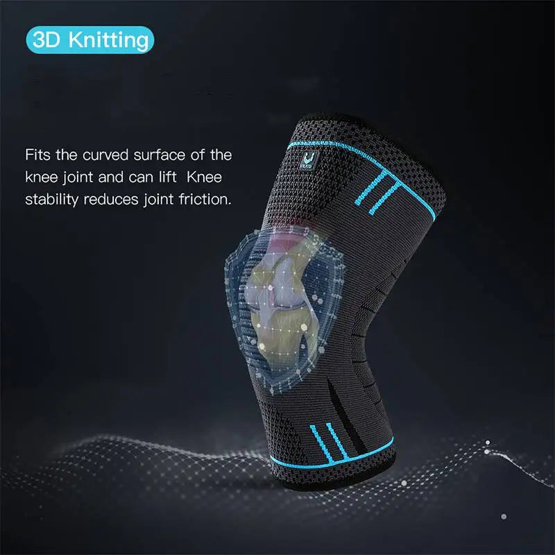 Compression knee support sleeve