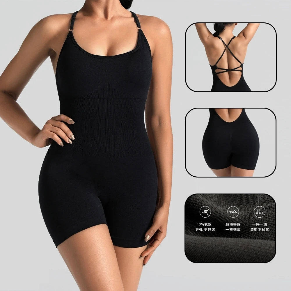 Yoga Sets Gym Jumpsuits Women
