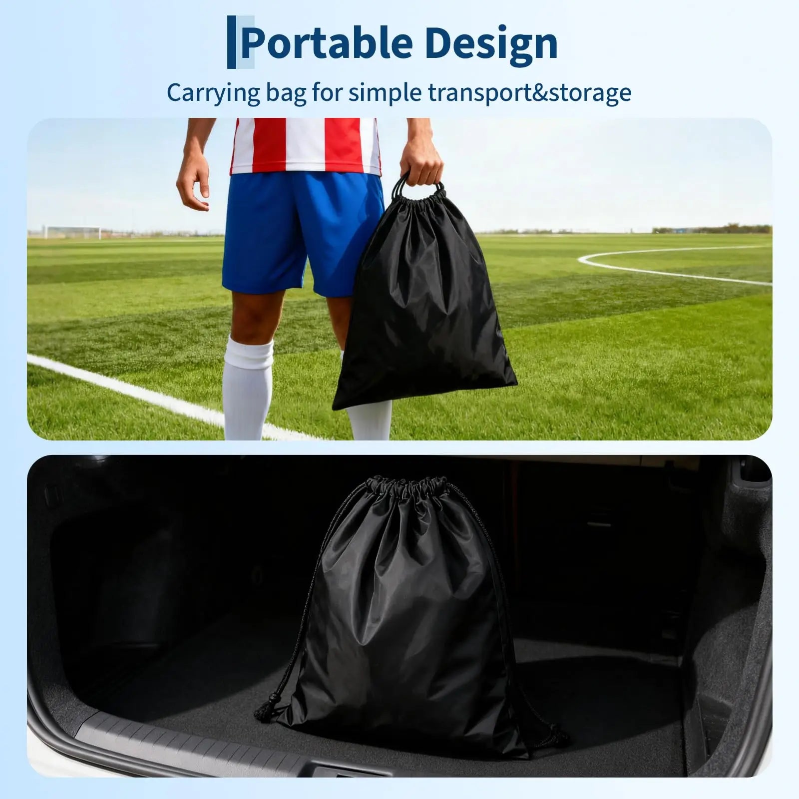 6x4ft Pop Up Soccer Goal Set
