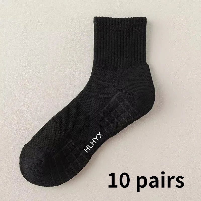 White Stockings Thickened Sports Basketball Socks