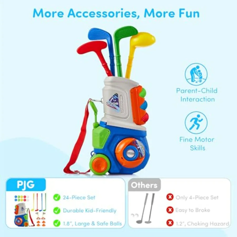 Toddler Golf Set, Plastic Golf Clubs