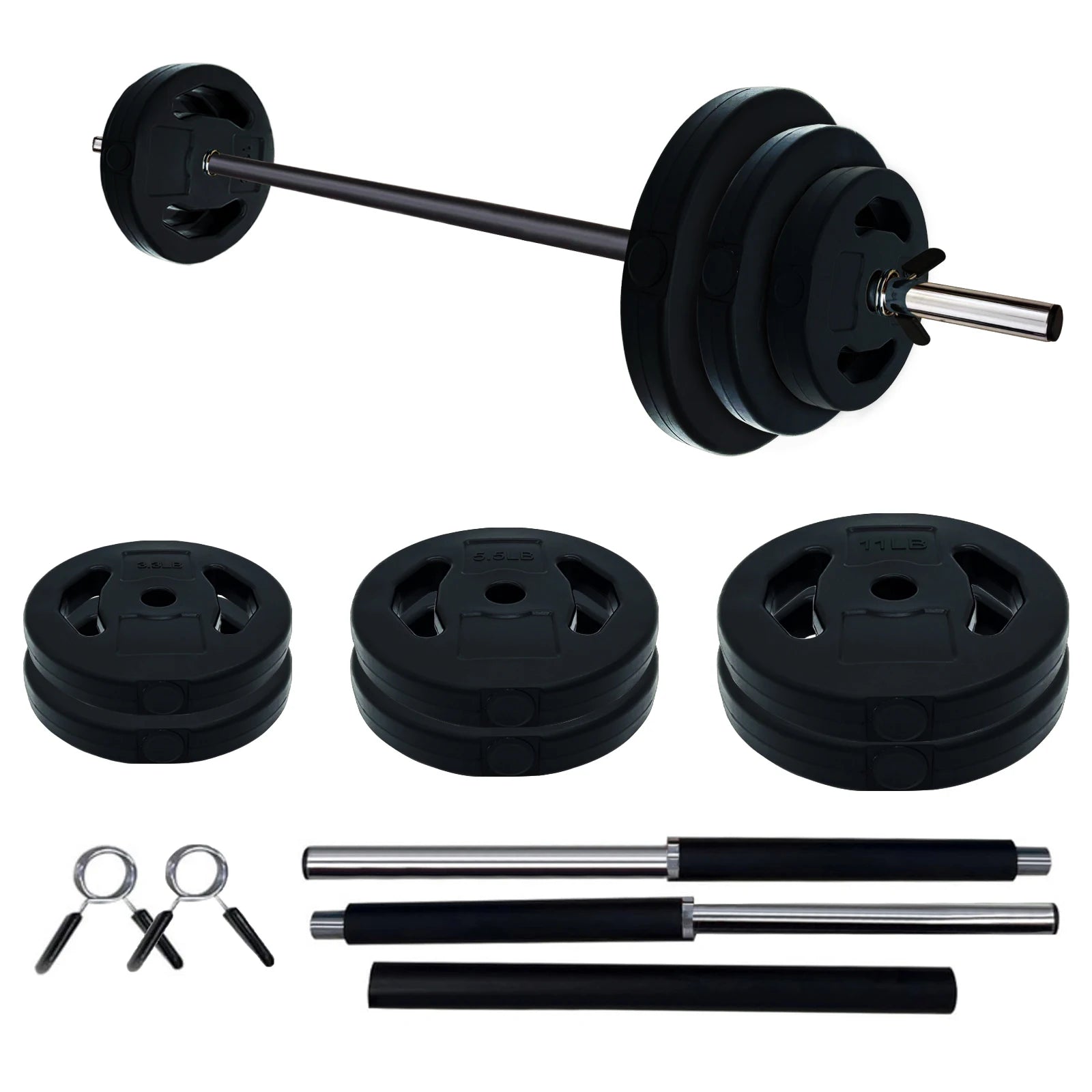 Adjustable Barbell Weight Set, 40lb
