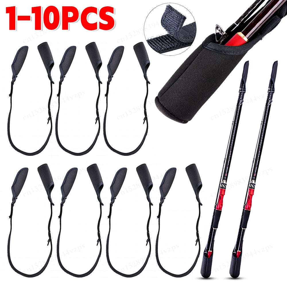 10PCS Fishing Rod  Pole Sleeves