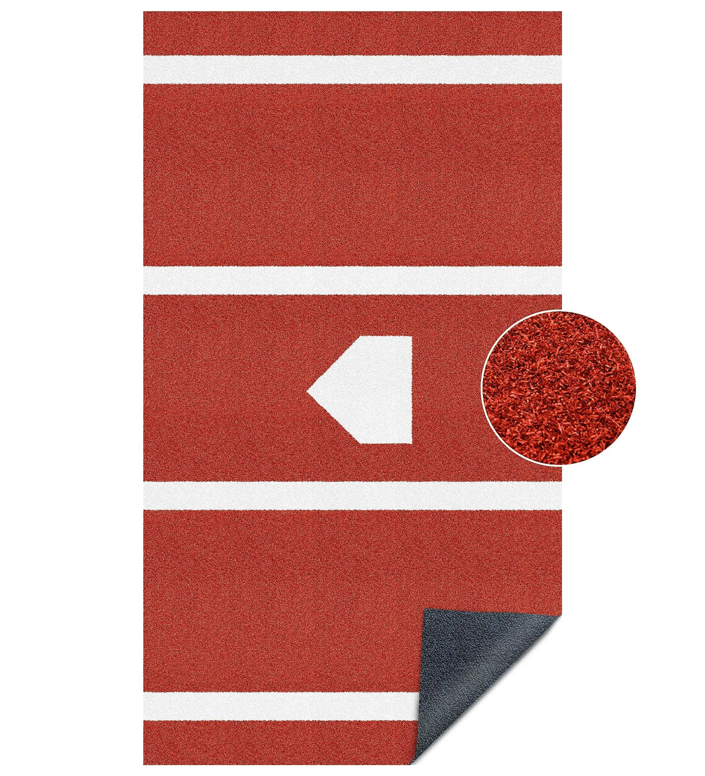 Baseball Softball Batting Mat with Home Plate