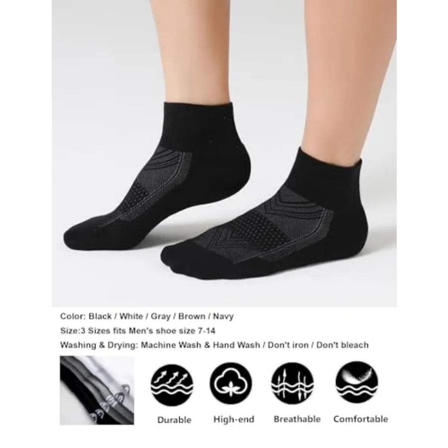 6 Pack Men's Ankle Socks