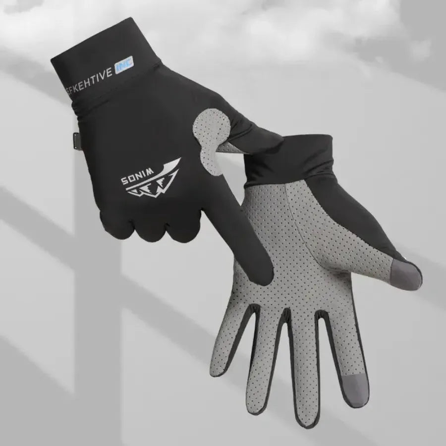 Breathable Sports Gloves Ice Silk Full Finger