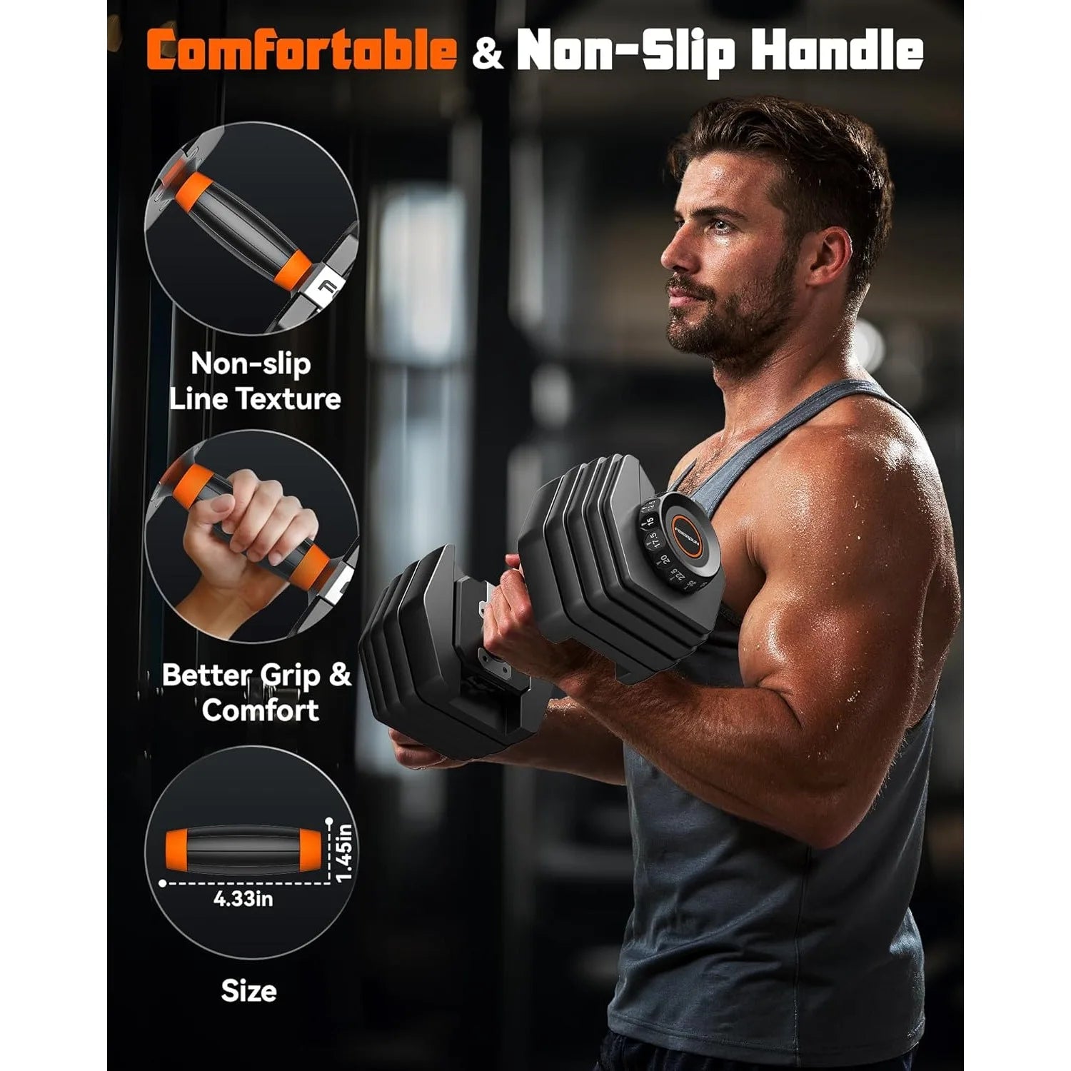 Adjustable Dumbbell Set,15-in-1 Weight Set