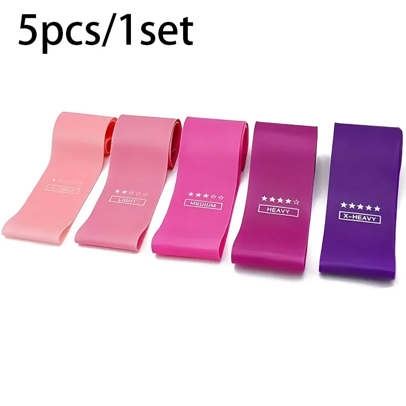 5 Piece Latex Loop Resistance Bands