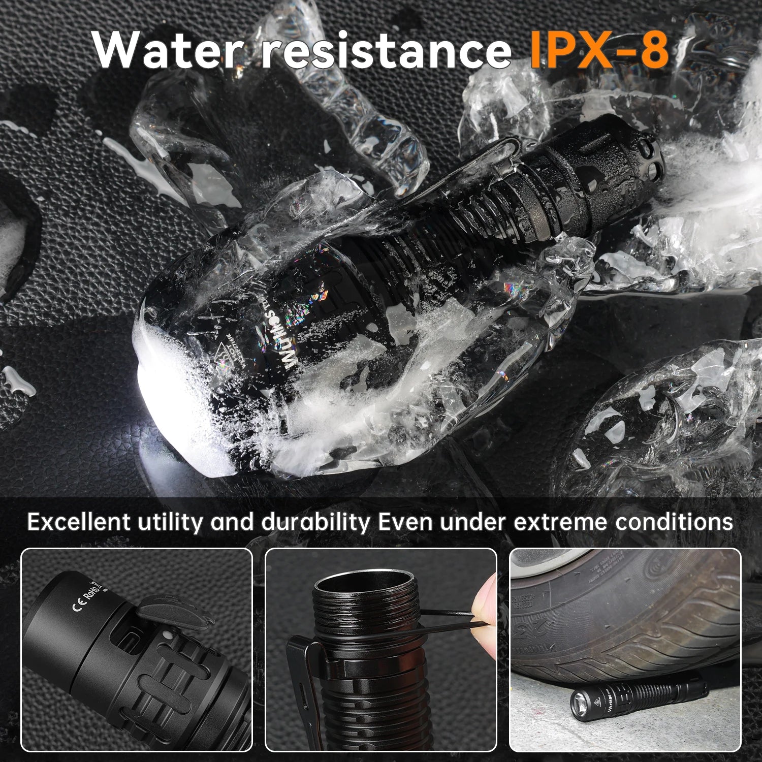 Tactical Flashlight 2000 Lumens