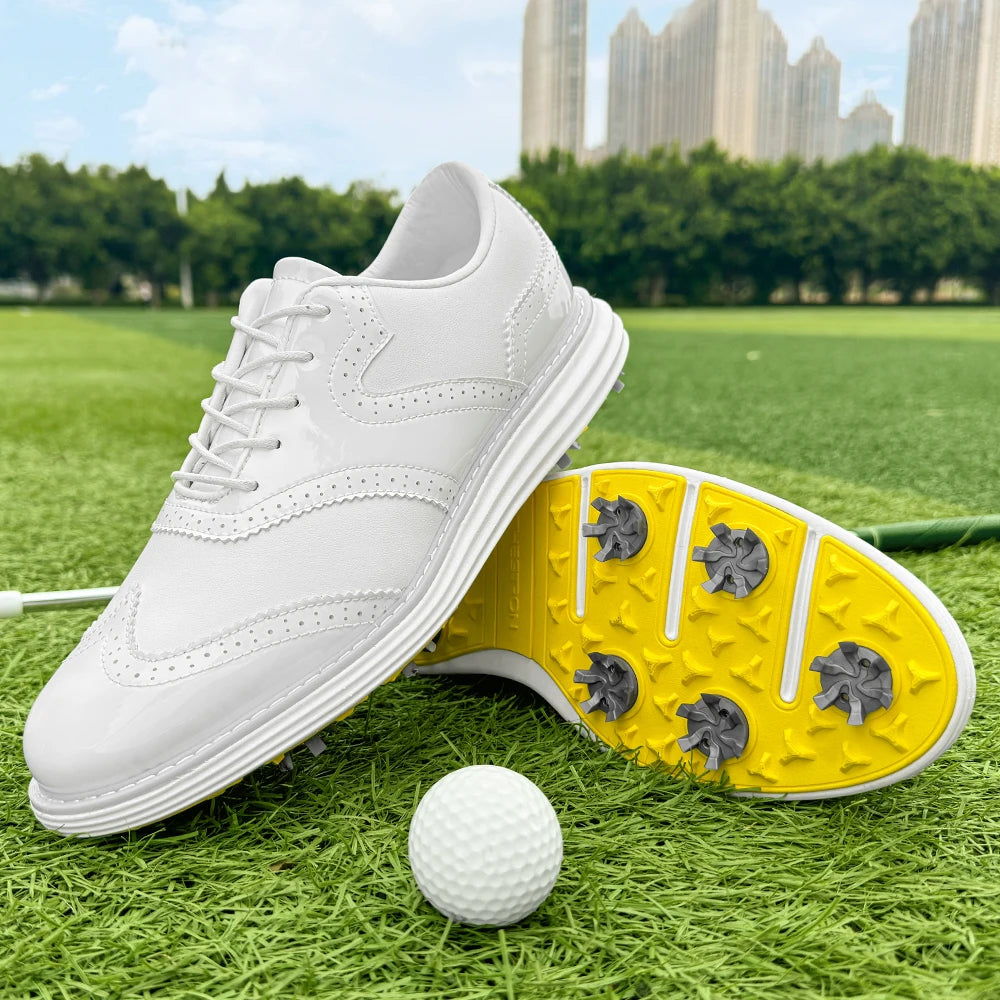 Spiked Men Golf Shoes Waterproo