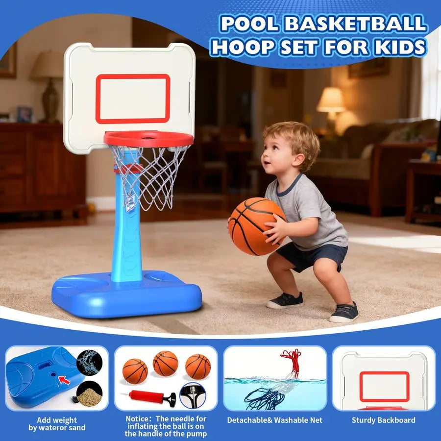 Mini Indoor/Outdoor Basketball Hoop with Balls