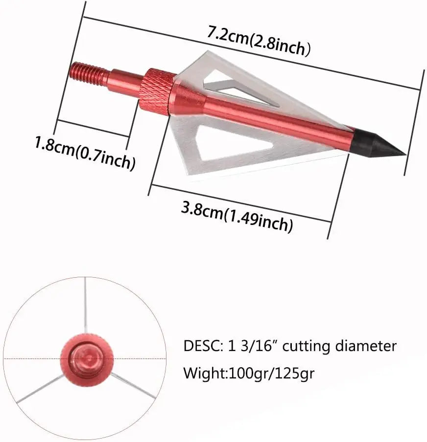Hunting Broadheads 3 Blades Arrow Tips