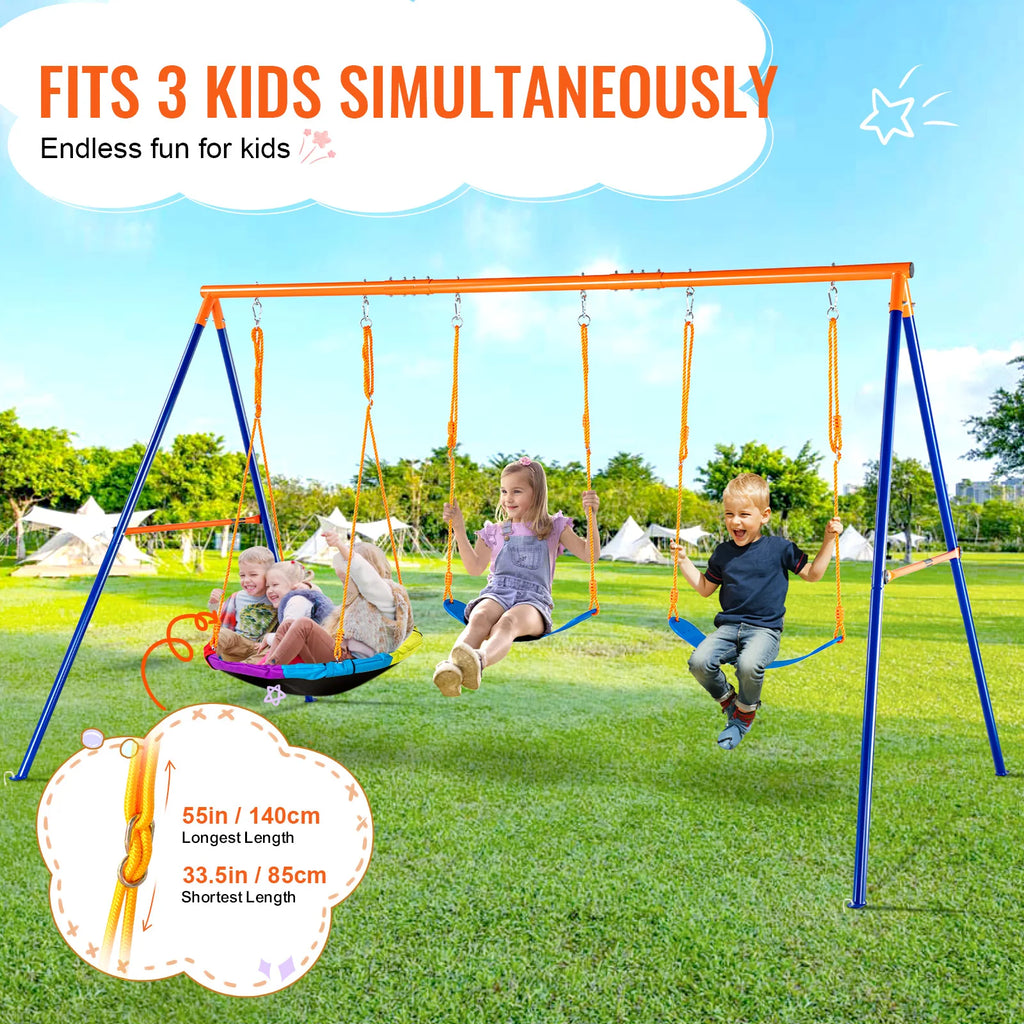 Swing Sets for Backyard 600lbs Capacity