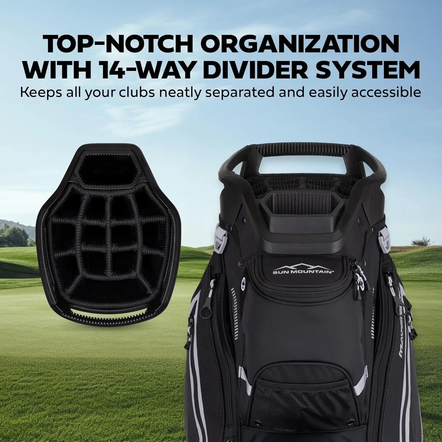 Lightweight 14-Way Divider Golf Bag