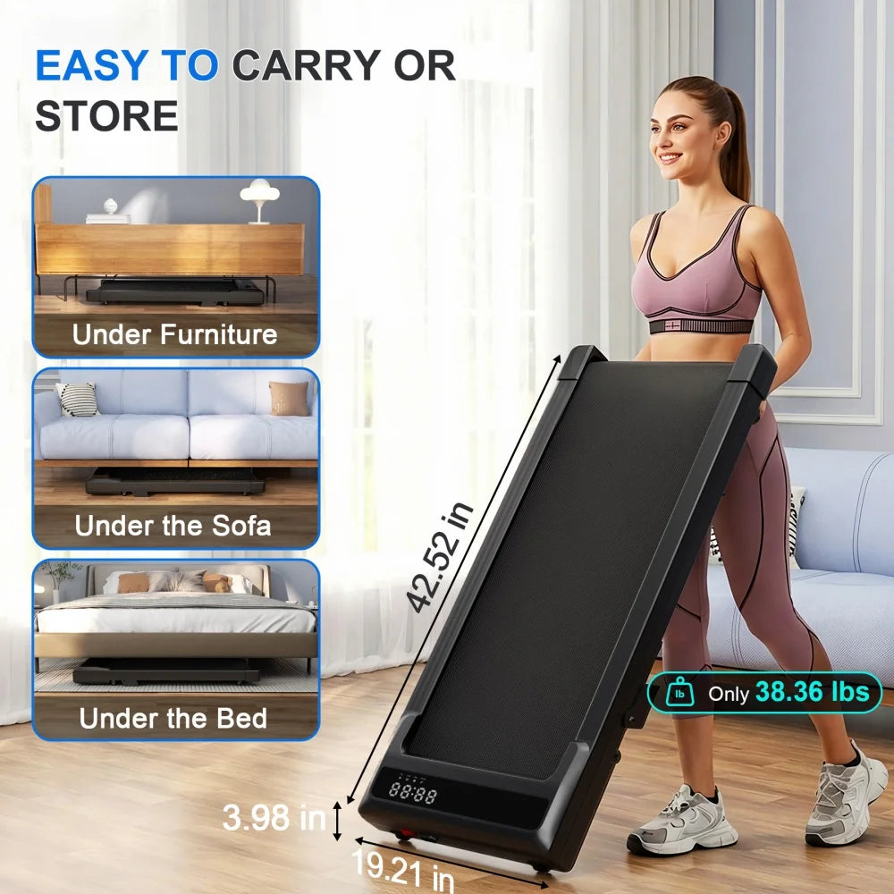 Foldable Treadmill 6% Incline 3.8mph Walking Pad