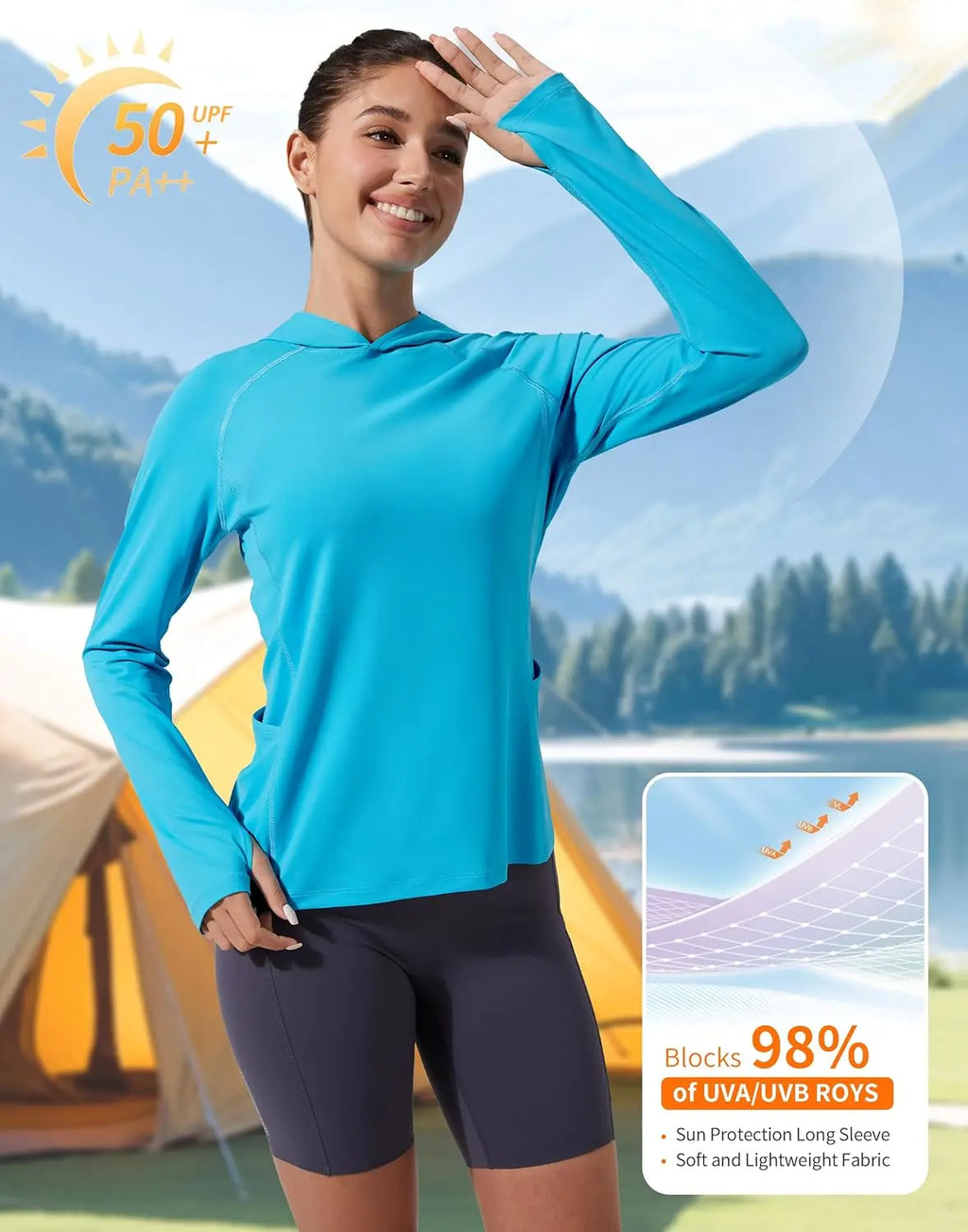 Women's UPF 50+ Sun Protection Hoodie