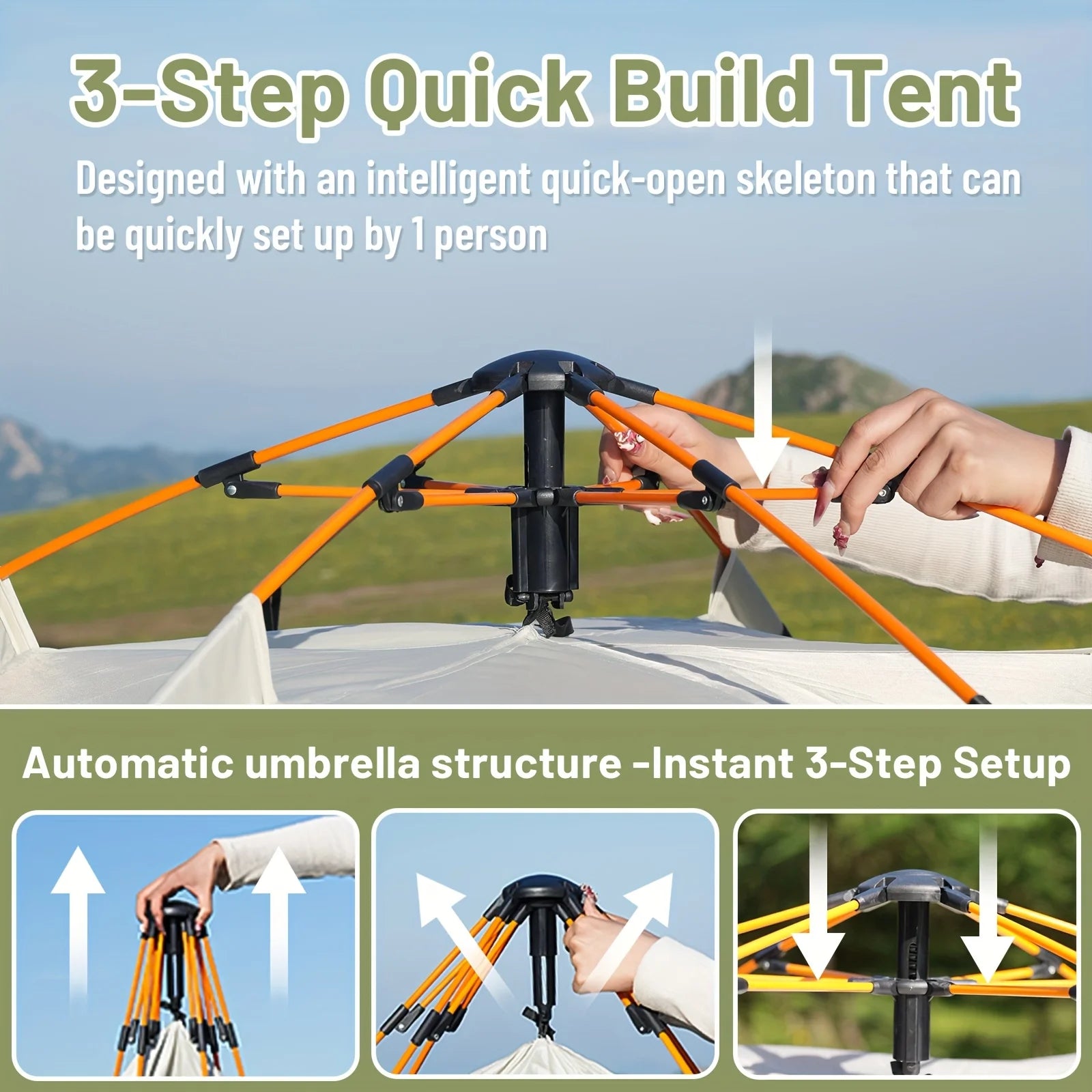 Automatic Instant Setup Camping Tent