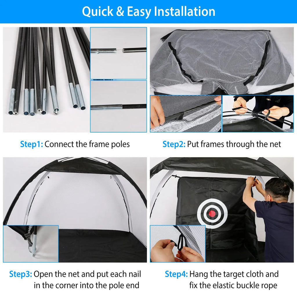 Backyard Driving Hitting Net with Target
