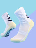 1 Pair Men's Football Socks with Grip