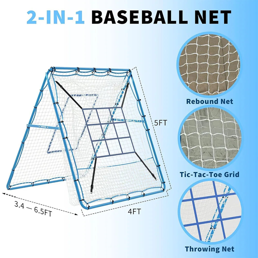 5x4 Ft Baseball Softball Rebounder Net