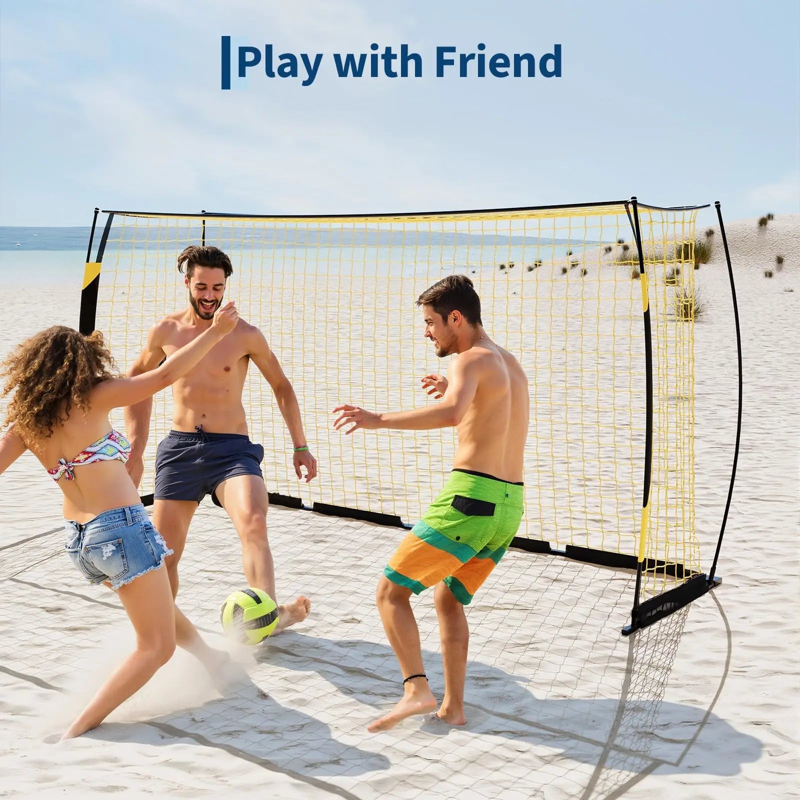 12x6ft Portable Soccer Goal Heavy Duty Metal