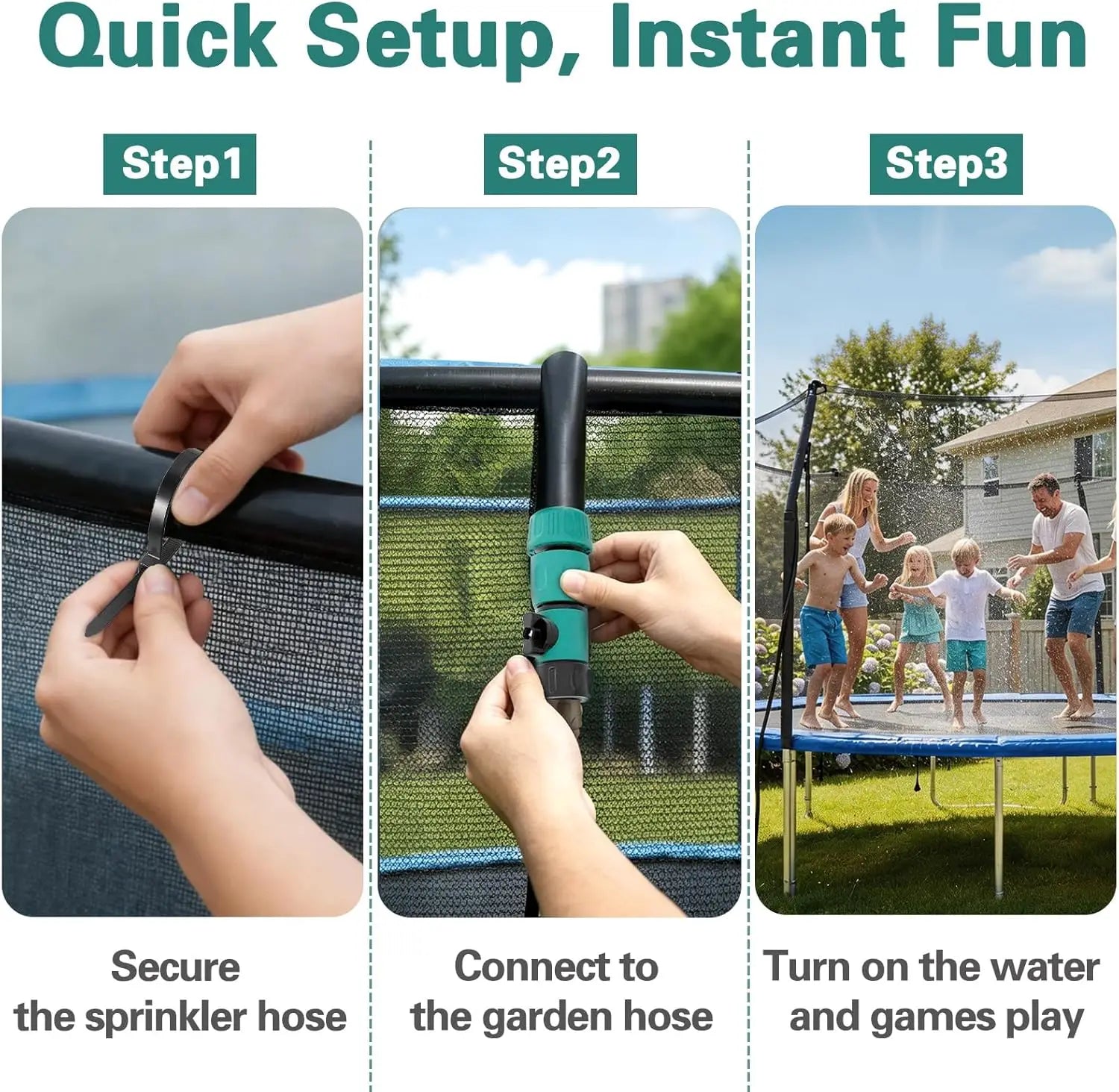 Trampoline Sprinkler for Kids