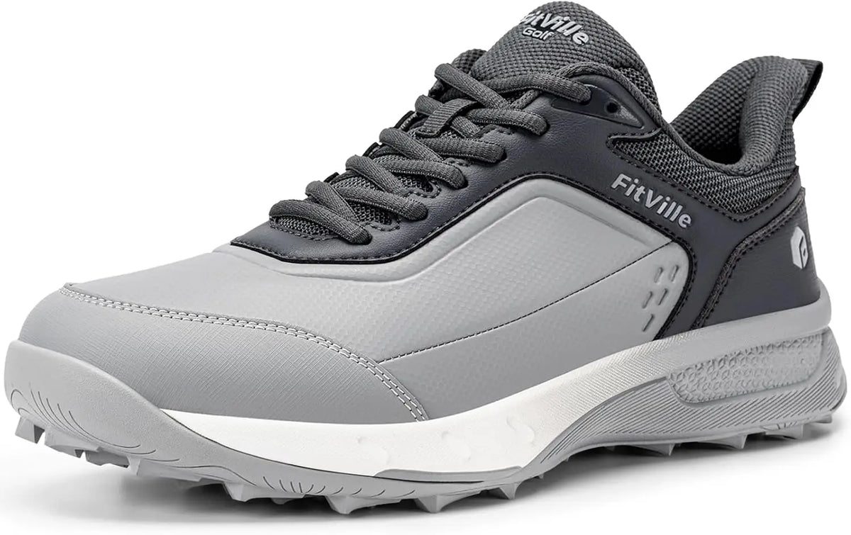 Men'S Wide Waterproof Spikeless Golf Shoes