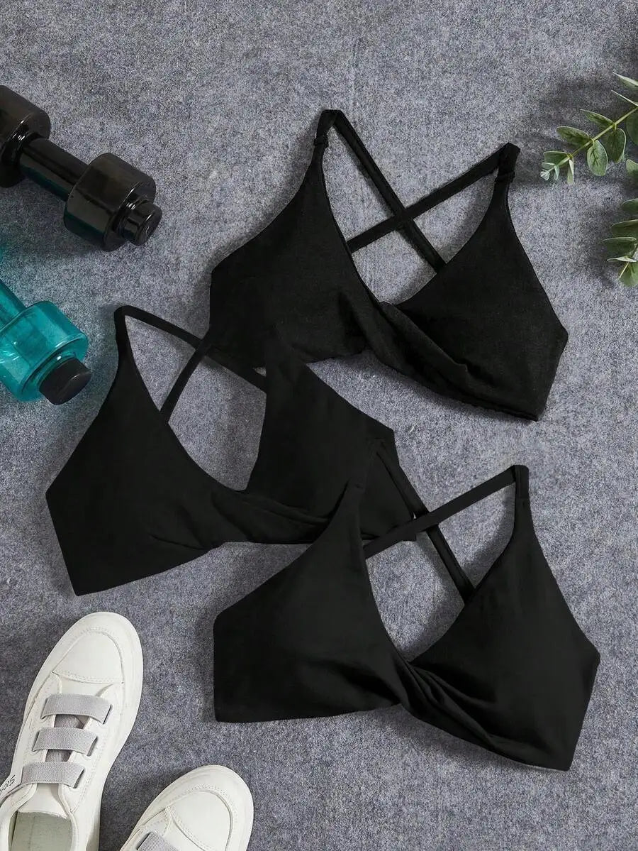 3PCS Seamless Yoga Sports Bra Set